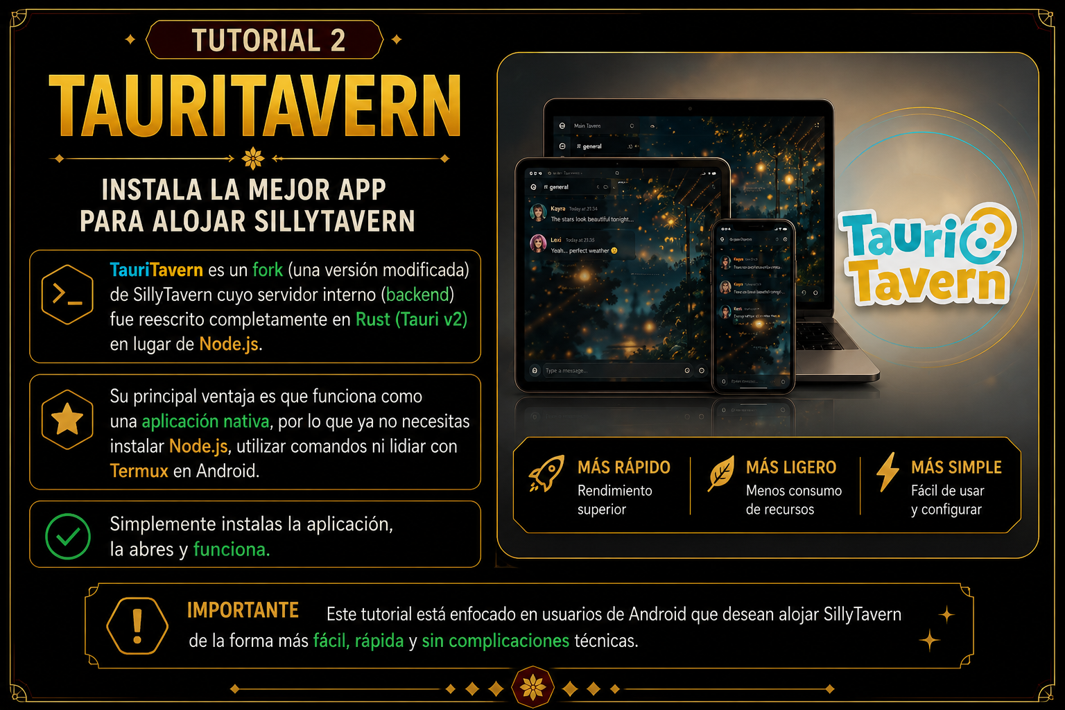 Tutorial TauriTavern - paso 1